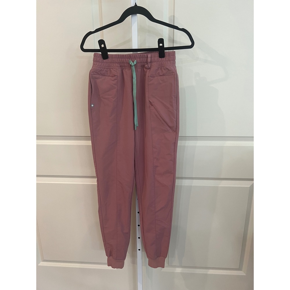 Figs Women's Dusty Rose Track Joggers - Picture 2 of 8